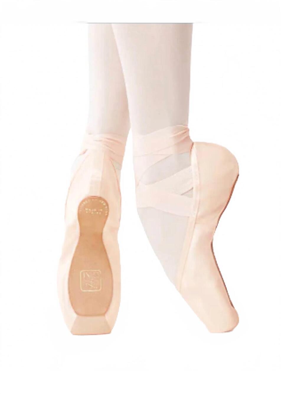 NEW GAYNOR MINDEN women's sculpted fit box 3 feather shank blue pointe shoe in p